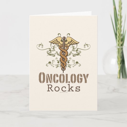 Oncologie Rocks-Wenskaart Kaart (Voorkant)
