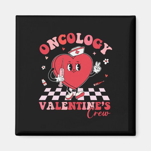 Oncologie Valentijnse Hartkanker Nurse Crew Lovin Magneet (Voorkant)