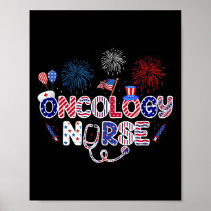 Oncologie verpleegkundige 4 juli Amerikaanse verpl Poster
