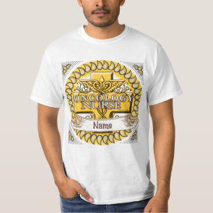 Oncologie Verpleegkundige Caduceus aangepaste verp T-shirt