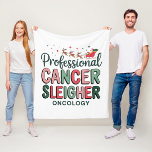 Oncologie Verpleegster Kerst Kanker Chemo Oncologi Fleece Deken