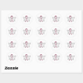 Oncologie Verpleegster Ronde Sticker (Vel)