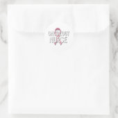 Oncologie Verpleegster Ronde Sticker (Tas)