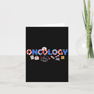Oncologie verpleegster stethoscoop herdenkingsdag kaart