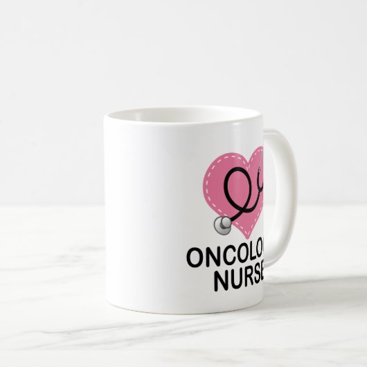 Oncologie Zenuwhart Stethoscoop Koffiemok (Voorkant rechts)