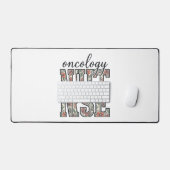 Oncologieverpleegster bloem vintage bureaumat (Keyboard & Muis)