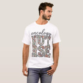 Oncologieverpleegster bloem vintage t-shirt (Voorkant volledig)