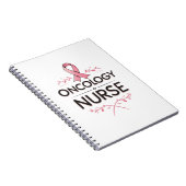 Oncologieverpleegster bloemig notitieboek (Rechterzijde)