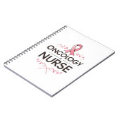 Oncologieverpleegster bloemig notitieboek (Linkerzijde)