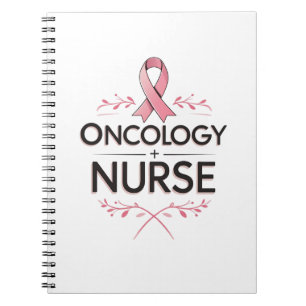 Oncologieverpleegster bloemig notitieboek