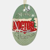 ONCOLOGIST DOCTOR MERRY CHRISTMAS KERAMISCH ORNAMENT (Links)