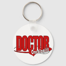 ONCOLOGIST LOGO GROTE RODE ARTS SLEUTELHANGER