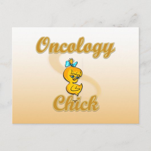 Oncology Chick Briefkaart (Voorkant)