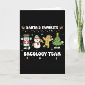 Oncology Christmas Crew Chemotherapy Nurse Techs N Kaart (Voorkant)