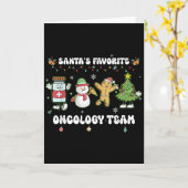 Oncology Christmas Crew Chemotherapy Nurse Techs N Kaart (Gele Bloem)