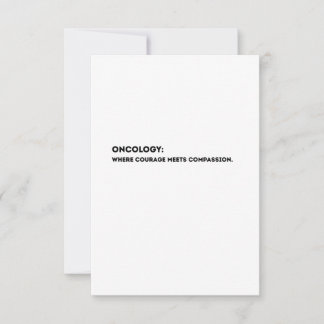 Oncology Definition Card – Thank You Oncologist  Bedankkaart