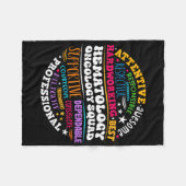 Oncology Hematology Nurse Squad Pediatric Hemonc D Fleece Deken (Voorkant (Horizontaal))