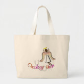 Oncology Nurse Angel Grote Tote Bag (Voorkant)