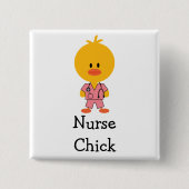 Oncology Nurse Chick Button (Voorkant)