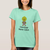 Oncology Nurse Chick Ringer T-shirt (Voorkant)