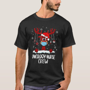 Oncology Nurse Crew Play Reindeer Santa Hat Nursi T-shirt