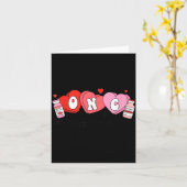 Oncology Nurse Fight Cancer Nurse Valentine Onc De Kaart (Gele Bloem)