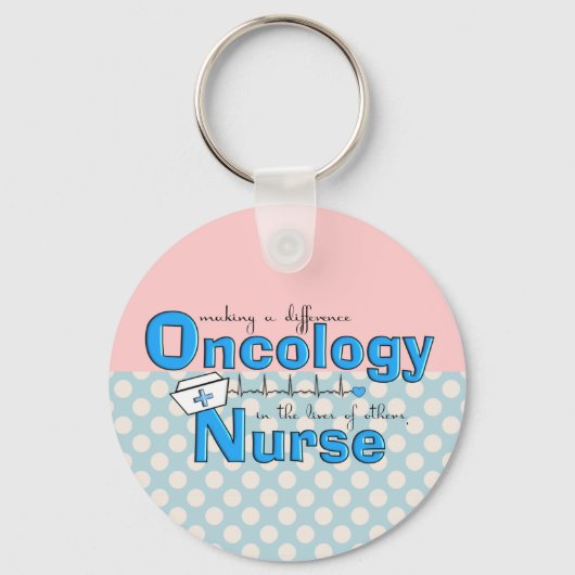 Oncology Nurse Giften Unique Design Sleutelhanger (Voorkant)