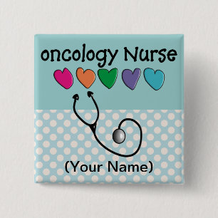Oncology Nurse Giften Unique Design Vierkante Button 5,1 Cm