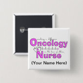 Oncology Nurse Gifts Vierkante Button 5,1 Cm (Voorkant /achterkant)