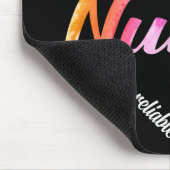 Oncology Nurse Heart Word Cloud Waterverf Rainbow Muismat (Hoek)