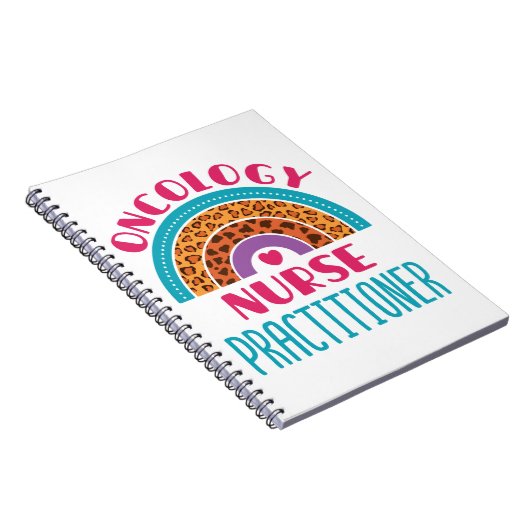 Oncology Nurse Practitioner Rainbow Boho Notitieboek (Rechterzijde)