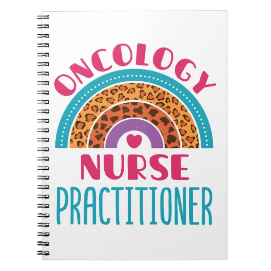 Oncology Nurse Practitioner Rainbow Boho Notitieboek (Voorkant)