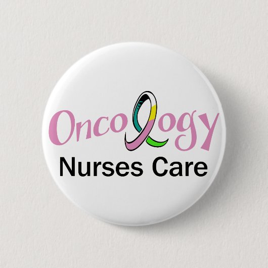 Oncology Nurse Ronde Button 5,7 Cm (Voorkant)