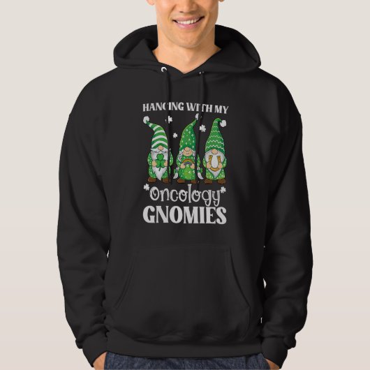 Oncology Nurse St Patricks Day Gnome For PICU Nurs Hoodie (Voorkant)