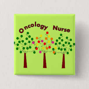 Oncology Nurse T-Shirts and Gifts Vierkante Button 5,1 Cm