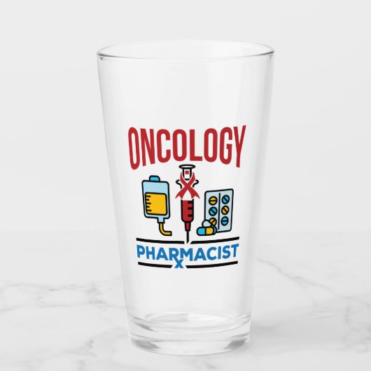Oncology Pharmacist Cancer Care Pharmaceutical Tea Glas (Voorkant)