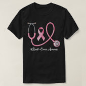 Oncoloog en ocologie Zenuwborstkanker Awarene T-shirt (Design voorkant)