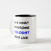 oncoloog, geweldige tweekleurige koffiemok (Voorkant links)