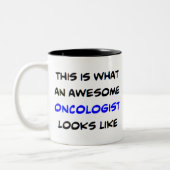 oncoloog, geweldige tweekleurige koffiemok (Links)