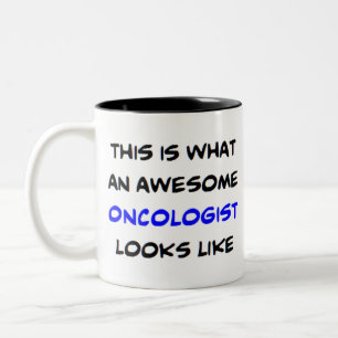 oncoloog, geweldige tweekleurige koffiemok