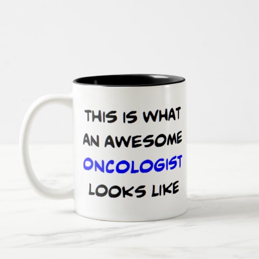 oncoloog, geweldige tweekleurige koffiemok (Links)