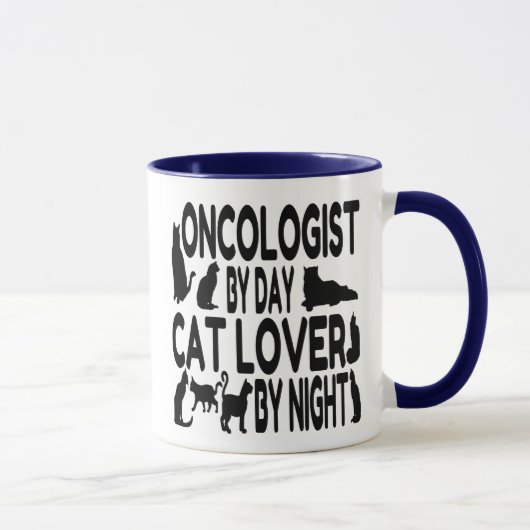 Oncoloog houdt van katten mok (Rechts)