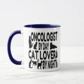 Oncoloog houdt van katten mok (Links)