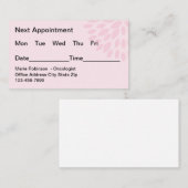 Oncoloog Kanker Behandeling Afspraakkaarten Afsprakenkaartje (Voorkant / Achterkant)