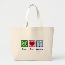 Oncoloog Kantoor vredesliefhebber Grote Tote Bag