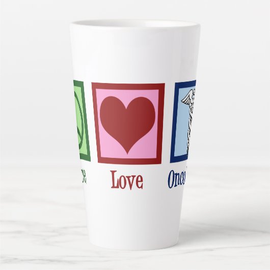 Oncoloog Kantoor vredesliefhebber Latte Mok (Voorkant)