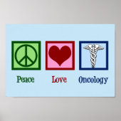 Oncoloog Kantoor vredesliefhebber Poster (Voorkant)