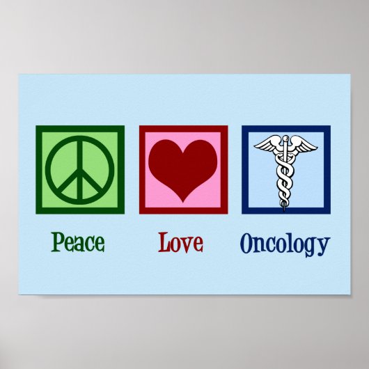Oncoloog Kantoor vredesliefhebber Poster (Voorkant)