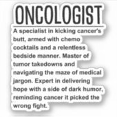 Oncoloog Sticker (Voorkant)