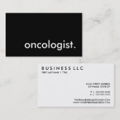 oncoloog. visitekaartje (Voorkant / Achterkant)